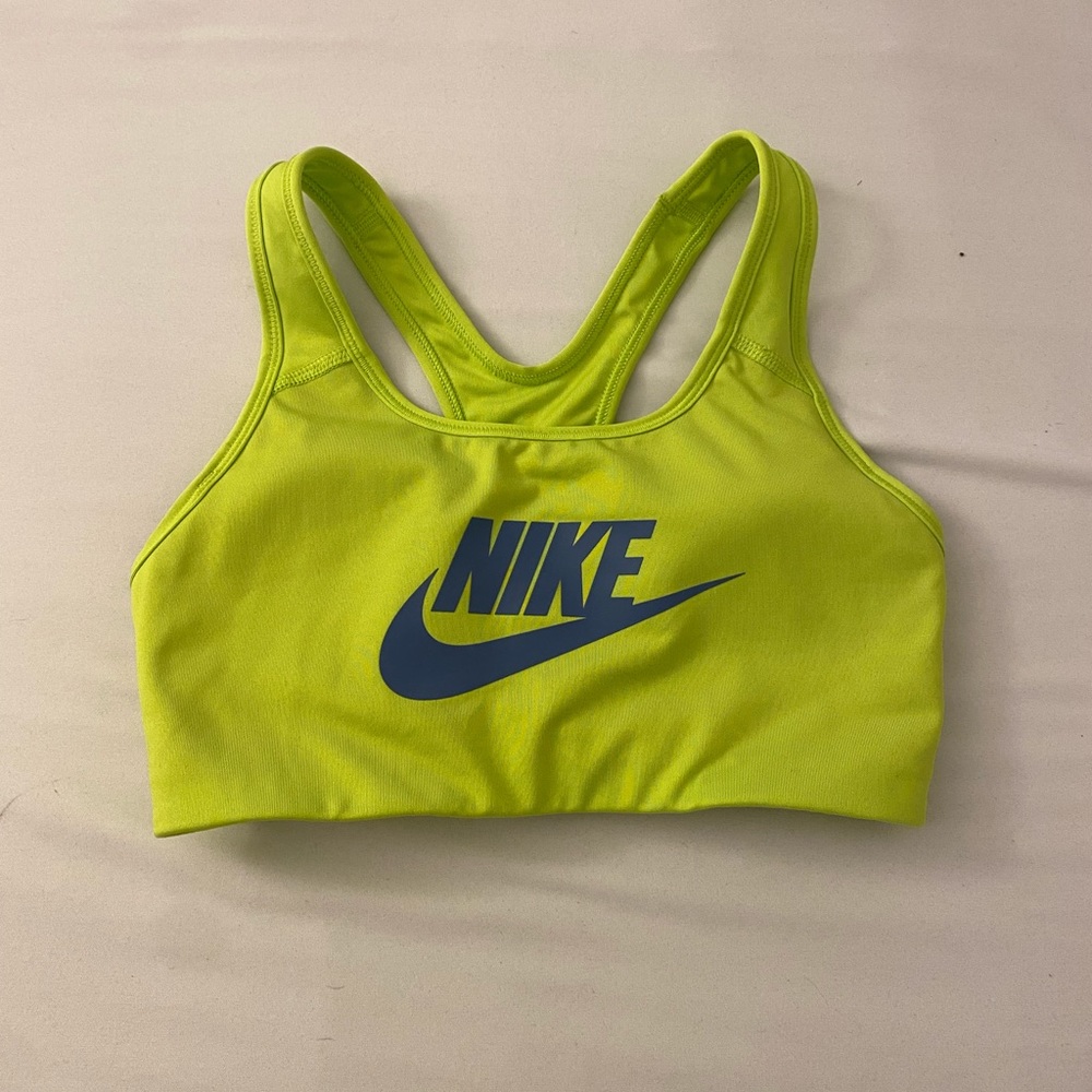 Lime green Nike sport bra